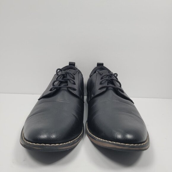 Perry Ellis Pacino Men's Black Faux Leather Oxford Shoes US Size 12 - Picture 3 of 8